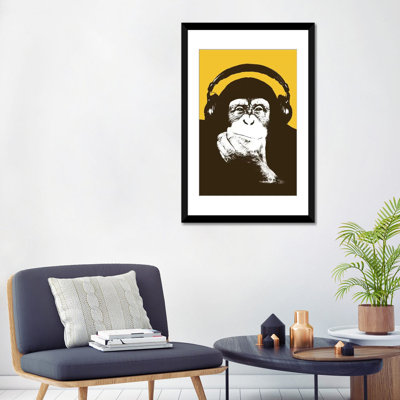 «Headophone Monkey», impression sur toile