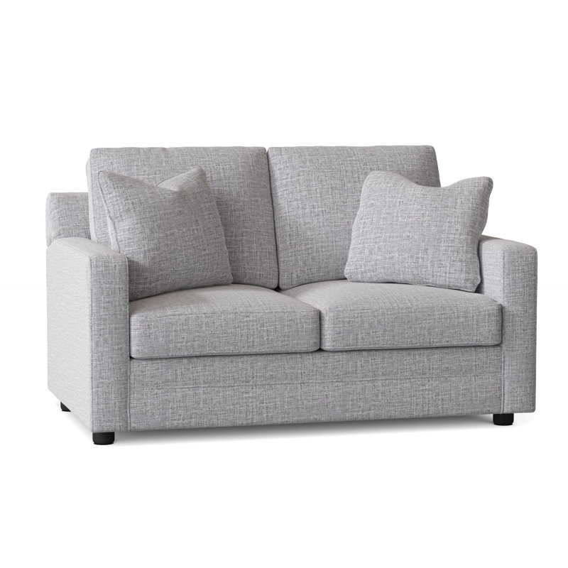 Aukai Upholstered 58'' Sleeper Sofa, Zuma Pumice Textured Linen