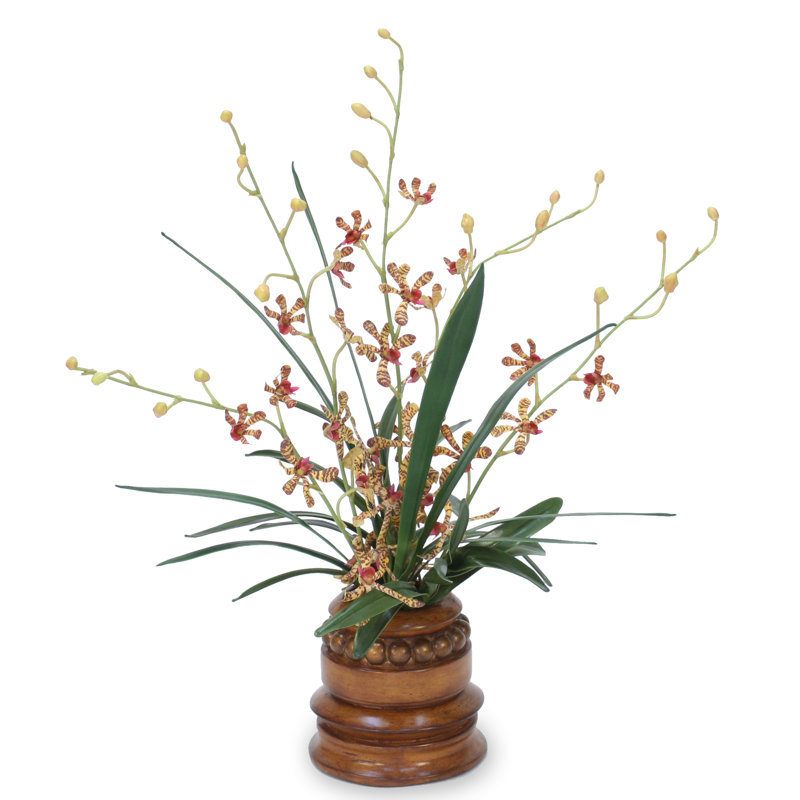 Silk Orchids Arrangement in Pot