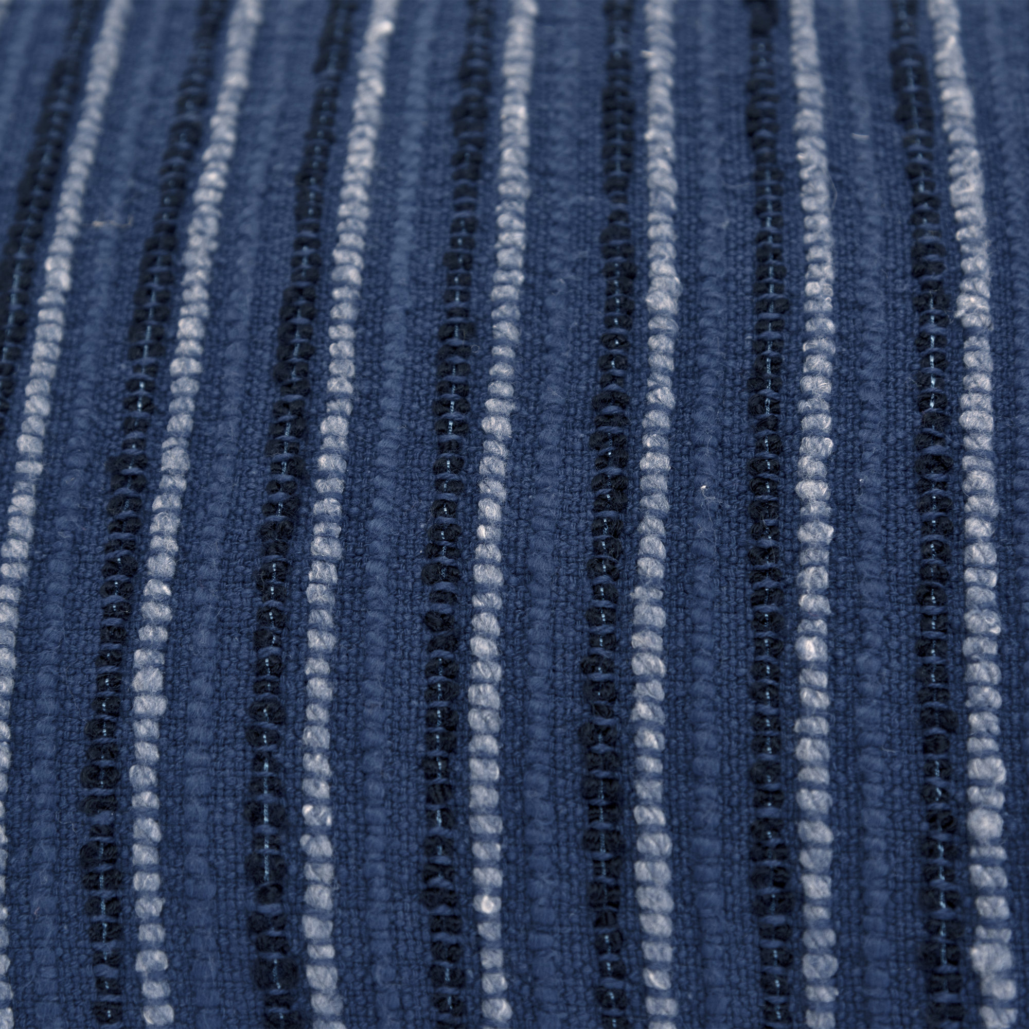 Leifsson Striped Cotton Lumbar Throw Pillow, Blue