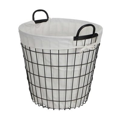Panier en métal doublé