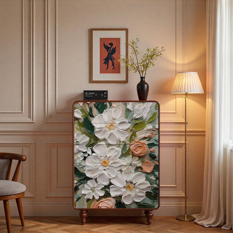 Armoire de rangement de salon de style français