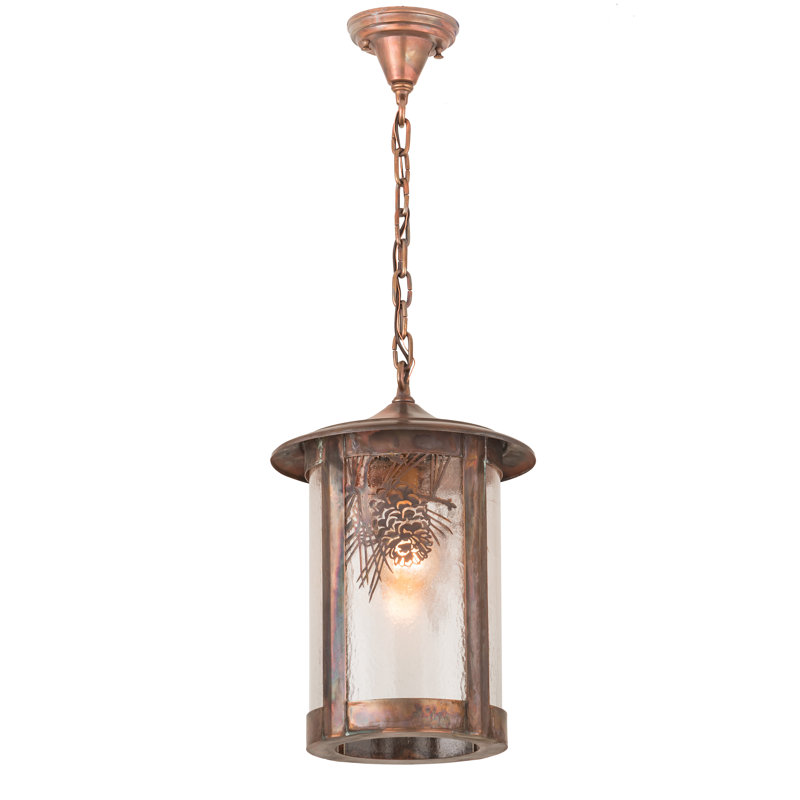 Luminaire suspendu cylindrique 1 lumières Etonbury, Cuivre