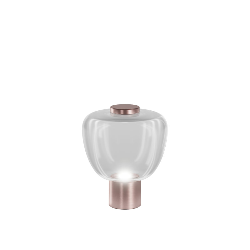 Riflesso Table Lamp 2 Crystal Transparent Matt Gold 3 L2405 Ul, Crystal Transparent, 15" H x 13" W x 13" D