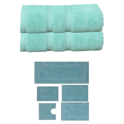 Ensemble de serviettes de bain et tapis de bain Bublitz Classy
