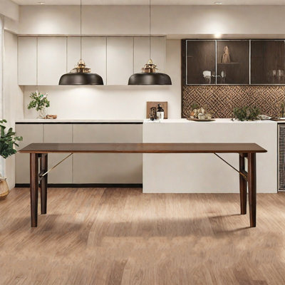 Walnut New Chinese dining table simple