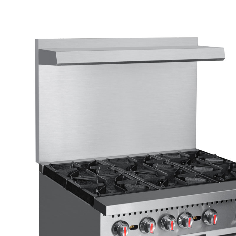 KoolMore 36'' Stainless Steel Commercial Convection Oven with 6 Burners
