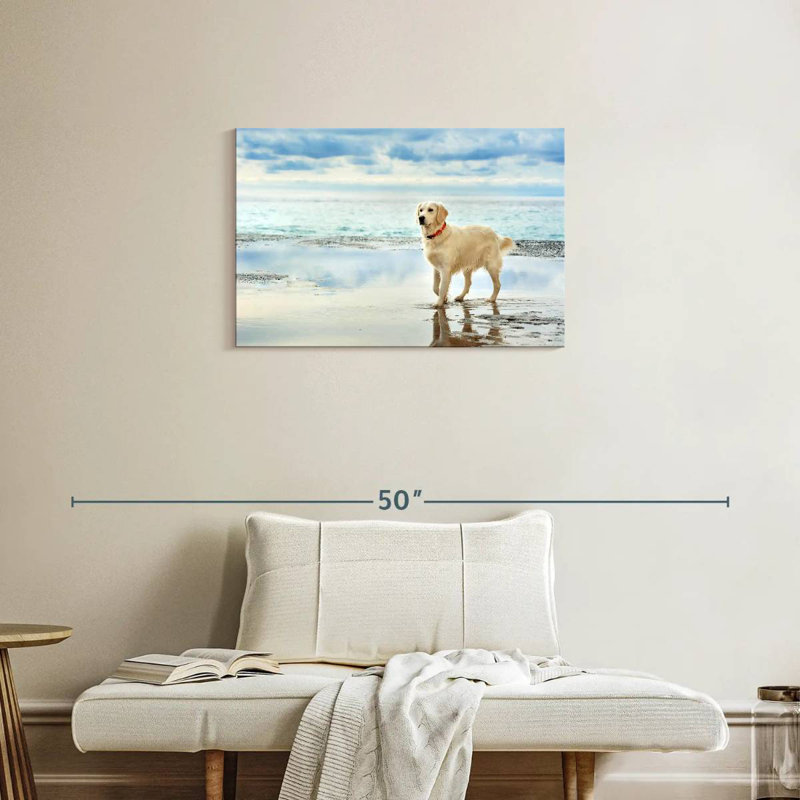 Brampt Seafront Golden Retriever, 20" H x 30" W