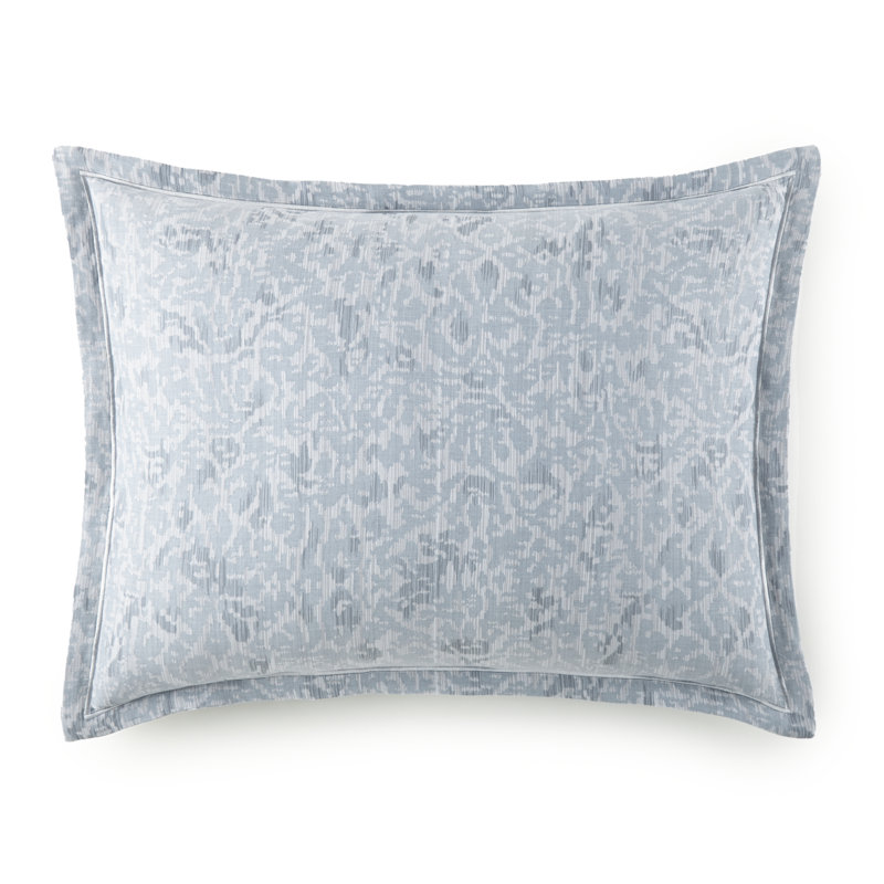 Ravenna Damask 100% Cotton Sham, Euro, Blue