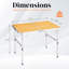 3 pi. Table de patio pliante noire en aluminium-2102426362