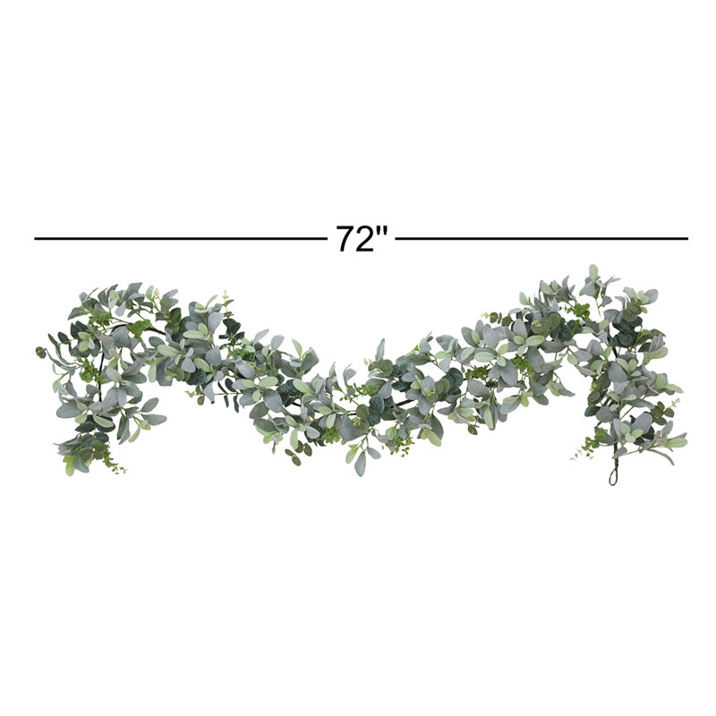 72'' in. Faux Lambs Ear Garland