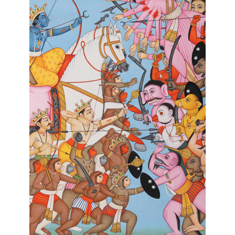 Rama Killing Ravana: un épisode de Rama-Katha