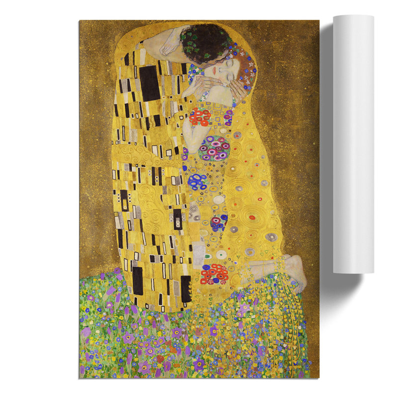 The Kiss Vol.2 by Gustav Klimt - No Frame Print, 84cm H x 59cm W x 0.1cm D