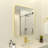 Leyat Modern Rectangle Metal Frame Wall Mirror for Bathroom-1133631053-1133631089