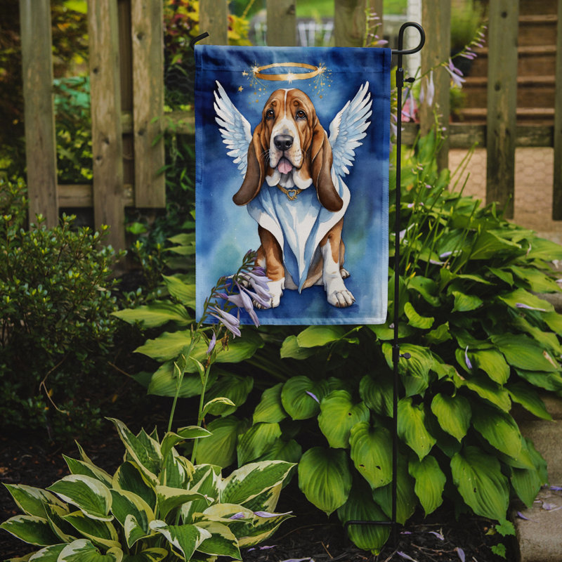 Basset hound «My Angel Garden» - drapeau
