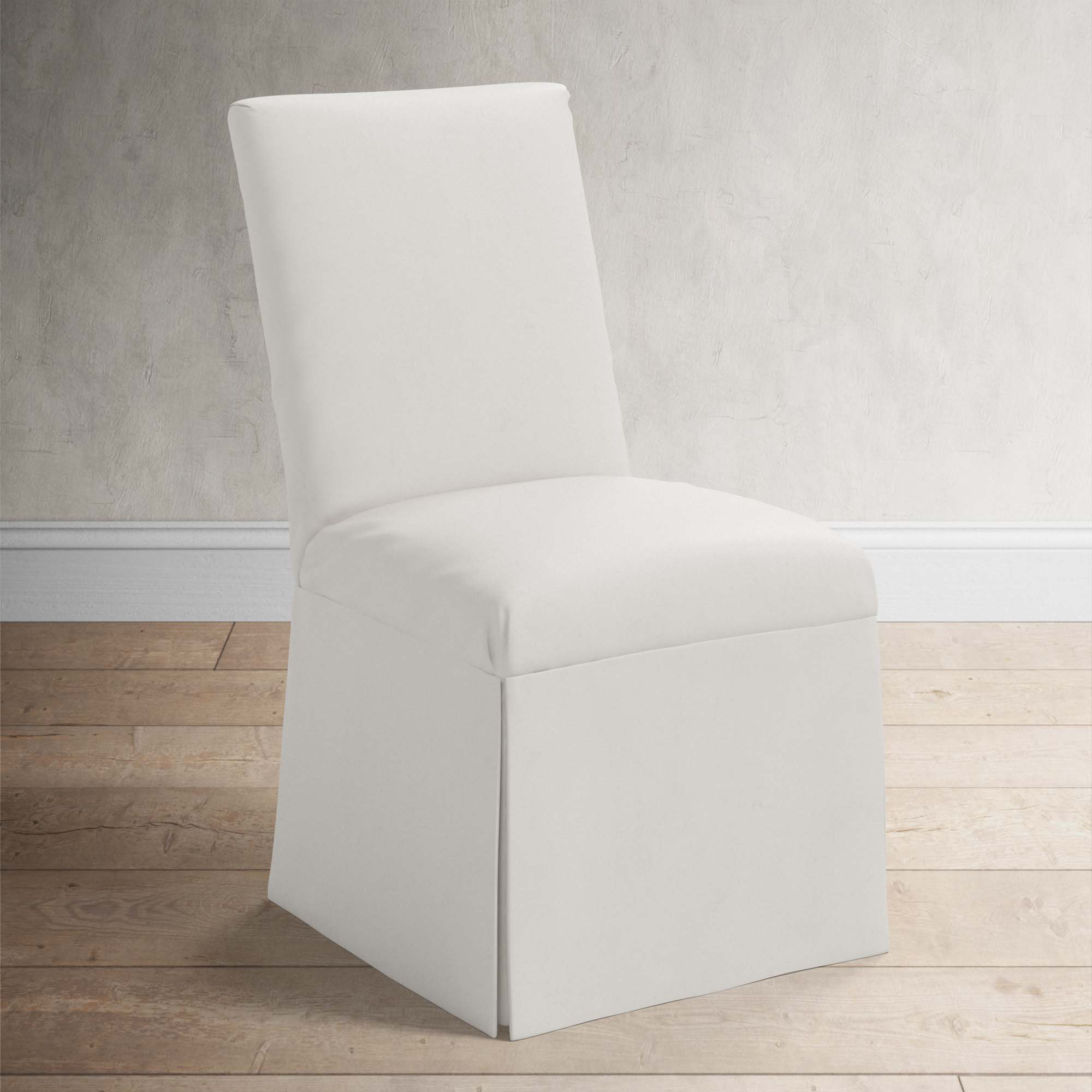 Ivanka Parsons Dining Chair, Bella Light Gray Performance Velvet