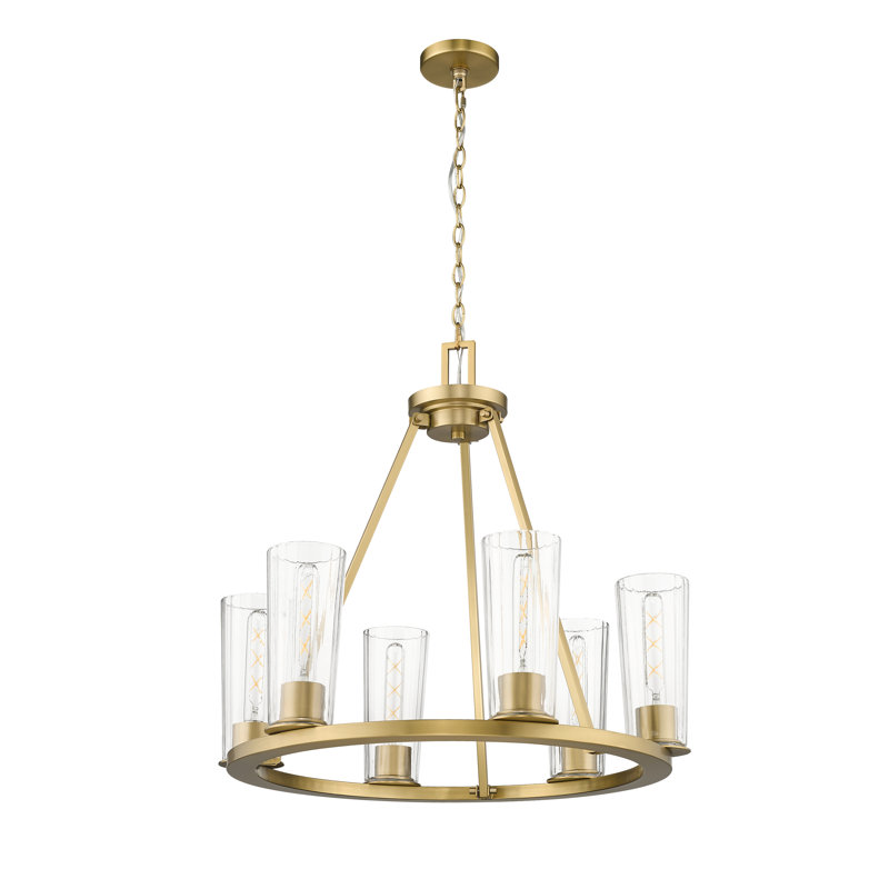 Lustre 6 lumières Esma, Or