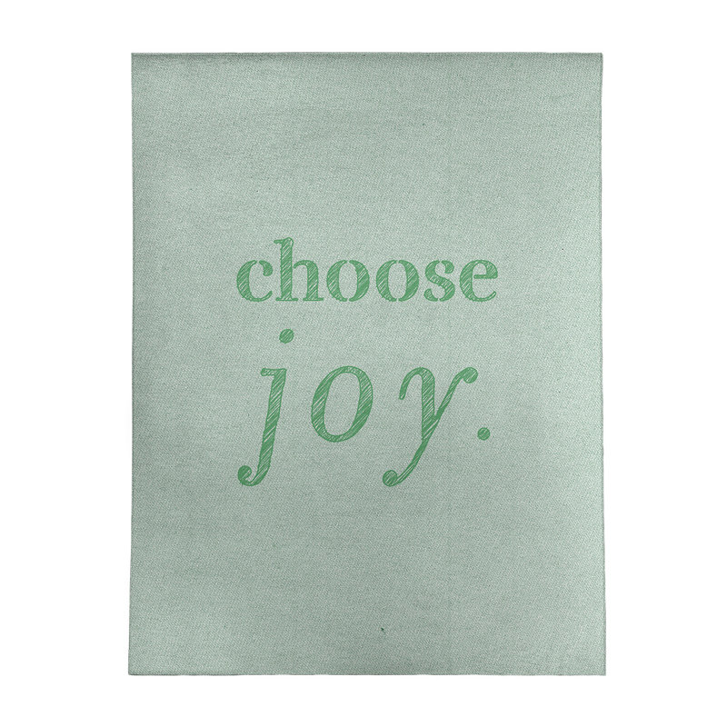 Tapis en polyester à citation manuscrite choose joy, Rectangle 9 pi x 12 pi