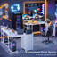 Modular L-Shaped Steel Computer Desk-366983245-366983247