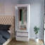 Armoire 2 tiroirs pour chambre à coucher-1397840222
