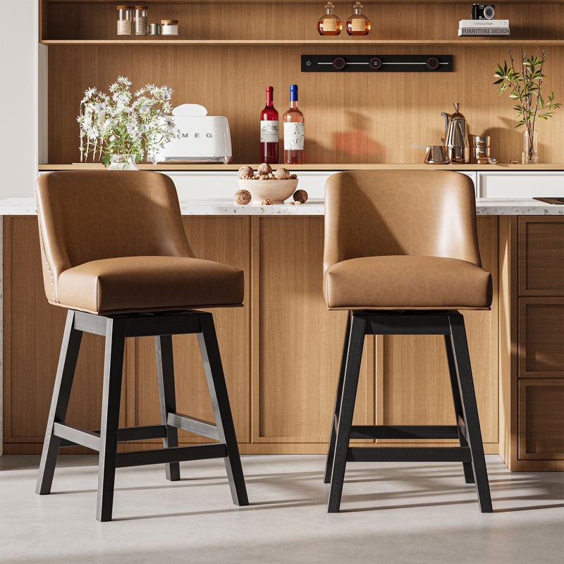 Swivel Counter Stool, Brown