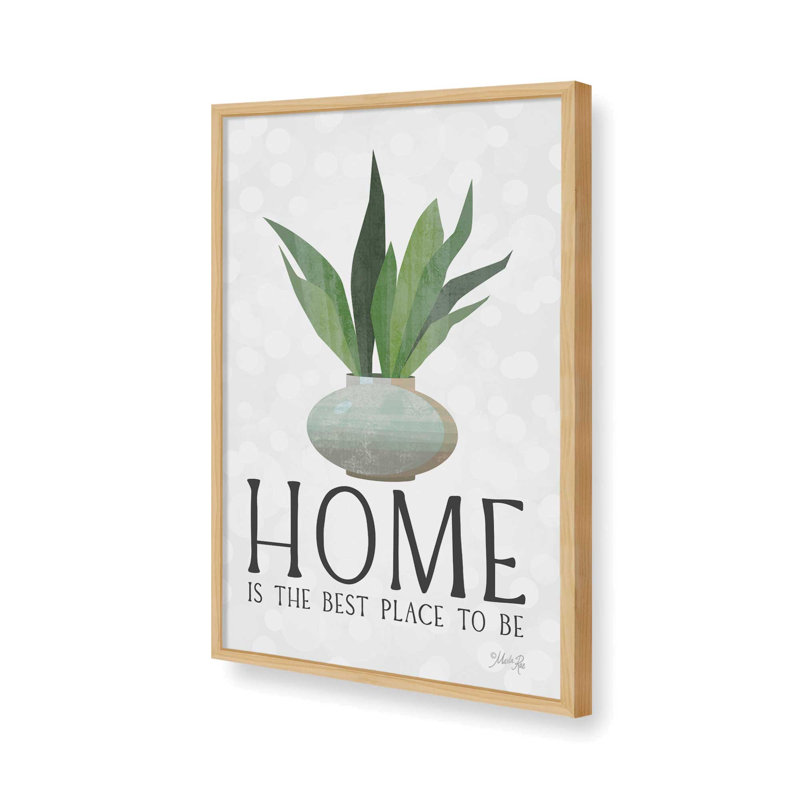 «Home is the Best Place» par Marla Rae, reproduction d'art, H 31,5 po x l 21,5 po, Tanné, Impression encadrée