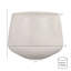 Amethyst Medium Round Lightweight White Concrete Indoor Or Outdoor Planter In White