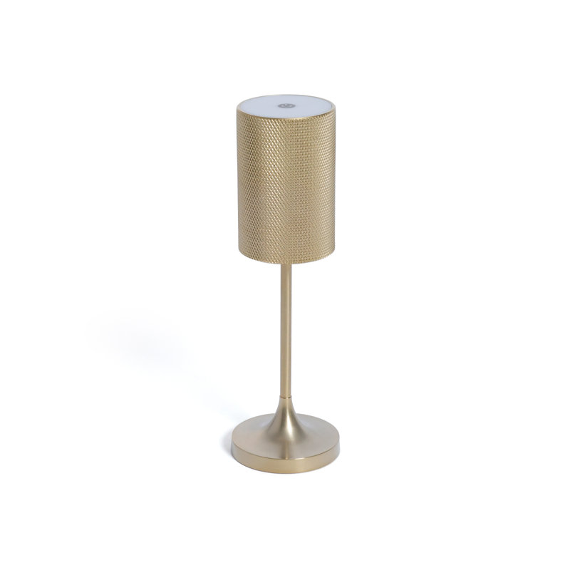 Gold Rechargeable Table Light, Facet Style