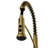 Karran Commercial Style Pull-Down Kitchen Faucet with Coil Spring, High-Arc, Multi-Function Spray in Spot-Free Brushed Gold-119904244