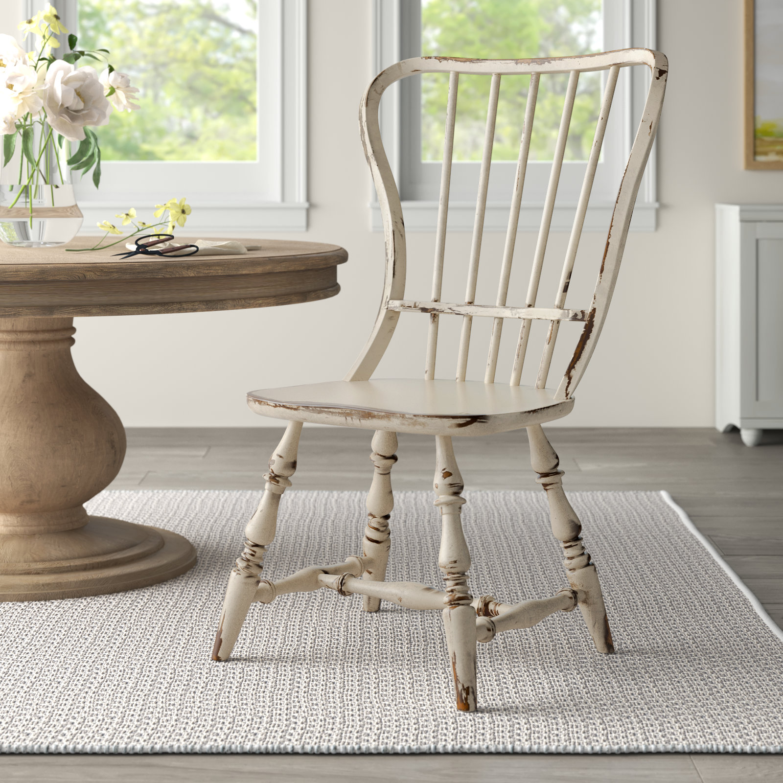 Sanctuary 18'' H Side Chair, Antique White