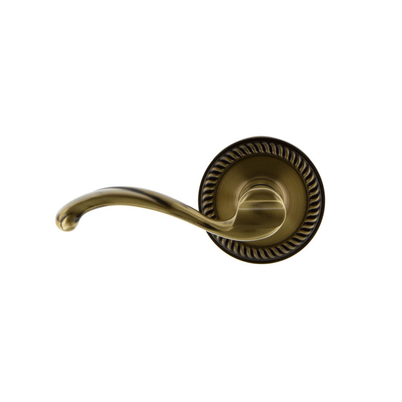 Grandeur Newport Rosette Double Dummy with Portofino Lever, Timeless Bronze