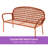 Tavis Curved Steel Garden Bench