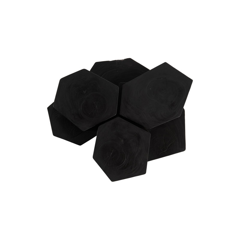 Wood Coffee Table, Black Finish