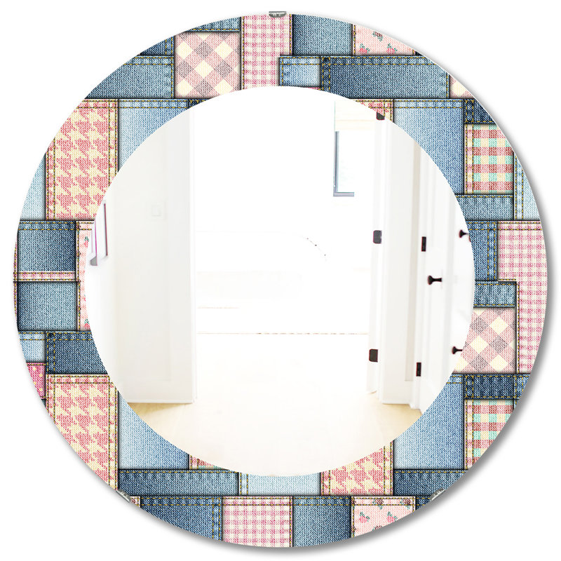 Miroir d'appoint Patchwork, H 31,5 po x l po