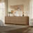 Allete 55.2"W Modern Fluted Panel 6-Drawer Dresser-501954575