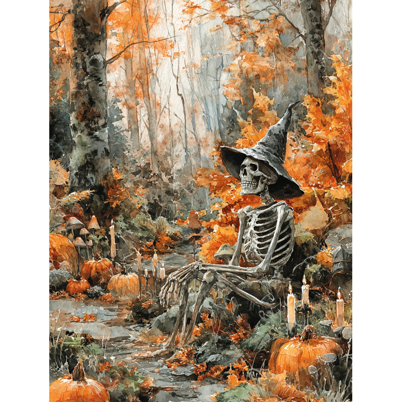 «Autumn Forest Skeleton», art mural sur toile tendue