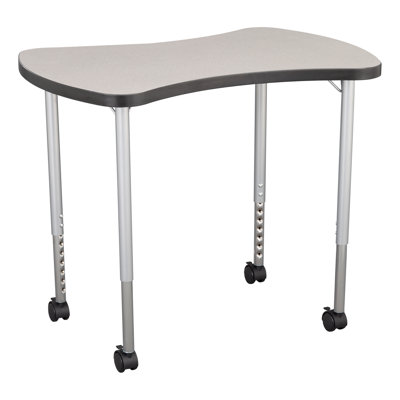 Structure Series Bow Tie 35" x 23" Adjustable Height Novelty Activity Table with Casters