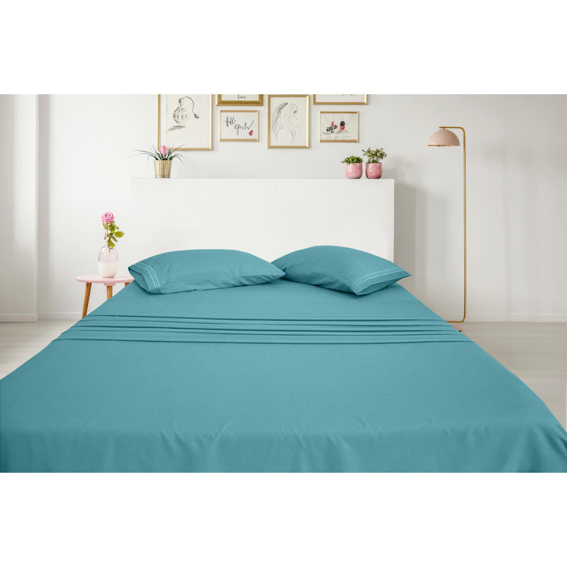 Greeny Green Luxury Bamboo Rayon Sheet Set, Teal