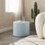 Ensemble de 2 tables gigognes en MDF, table basse ronde artisanale pour salon/espace détente, bleue-742483285