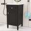 Meuble-lavabo de 20 pouces avec lavabo - tiroir inclinable, pieds en bois massif, tablette réglable - armoire autoportante moderne pour petite salle de bain, boutons en alliage de zinc-1966938715