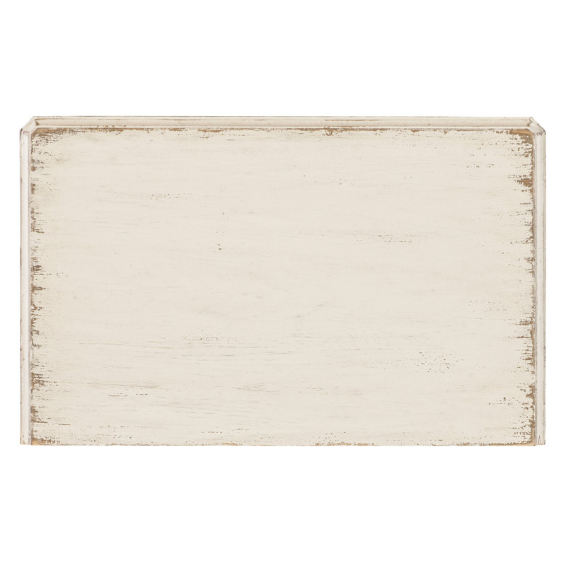 Americana Three-Drawer Nightstand, Cream/Beige