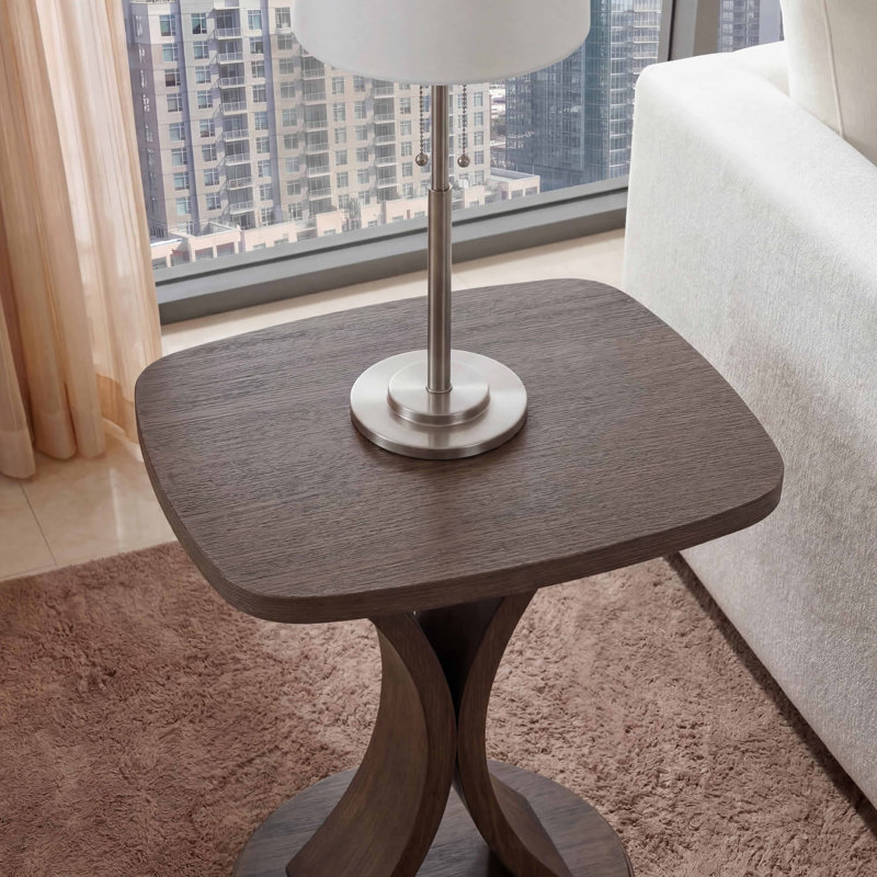 Seoul End Table, Brown