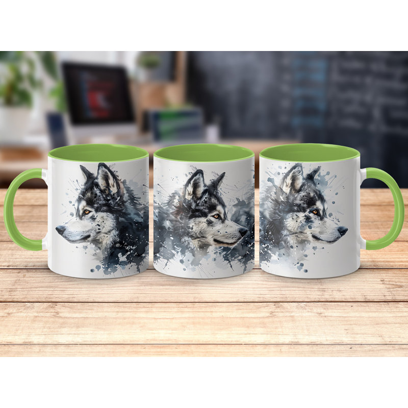 Mug, Light Green, 3