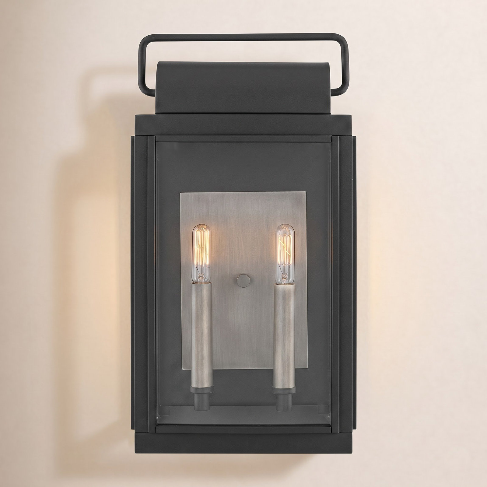 Sag Harbor 2-Light Outdoor Wall Lantern, Black