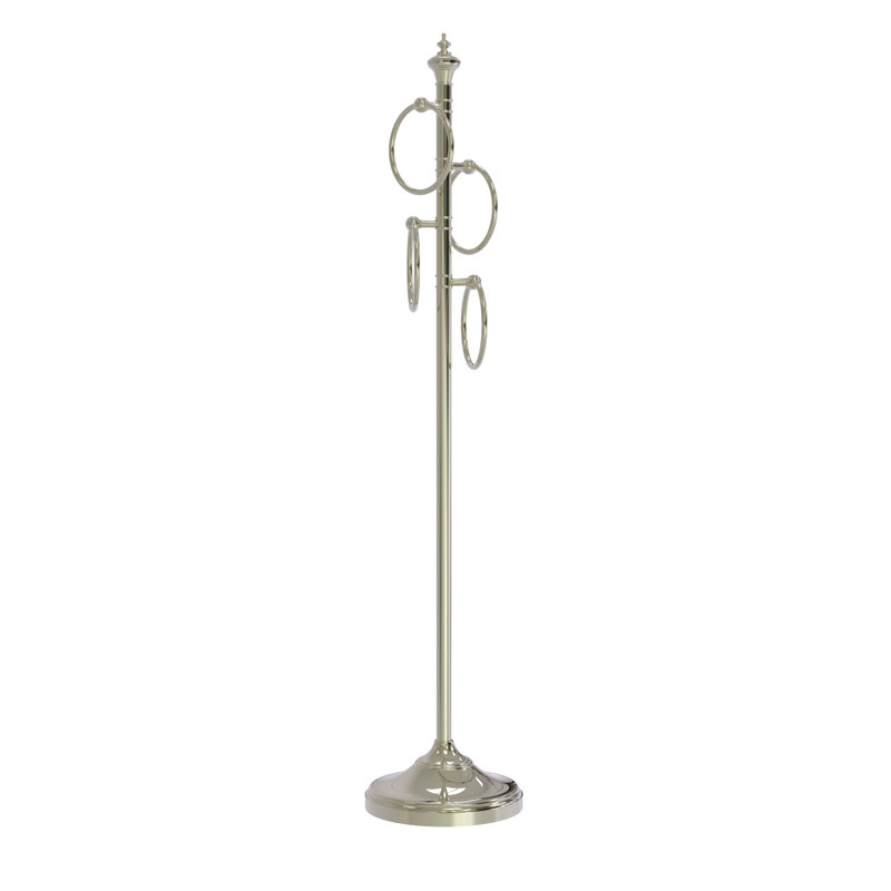 Porte-serviettes sur pied Gober, Nickel poli