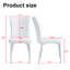 Chaises de salle à manger 4 pièces modernes avec pieds en métal pour restaurants, salons et bureaux