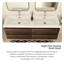 Meuble-lavabo double 59,05 po Quickel-148967819