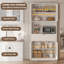 Garde-manger cannelé 70 po avec comptoir, portes et tiroir, armoire de rangement haute autoportante 70 po-1840877142