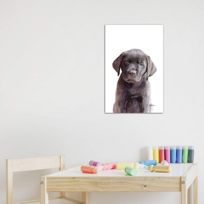 " Chocolate Lab Puppy " by Watercolor Luv