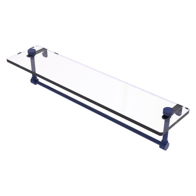 Tablette de meuble-lavabo en verre avec barre à serviettes intégrée NS